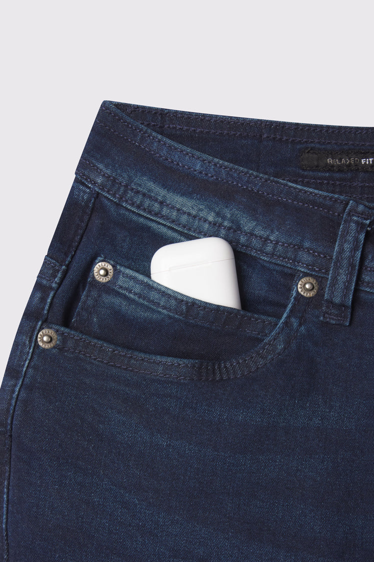 Relaxed Athletic Fit Jeans